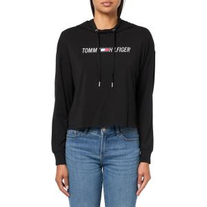 Tommy Hilfiger Women’s Solid Short Sleeve Pique Polo Shirt(Deep Black)