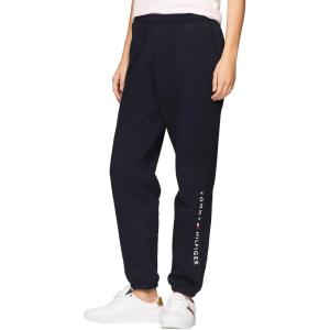 Tommy Hilfiger Womens Tapered Fleece Jogger Sweatpants(Desert Sky Navy.)