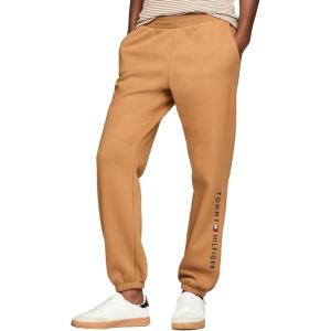 Tommy Hilfiger Womens Tapered Fleece Jogger Sweatpants(Golden Rays)