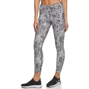 Tommy Hilfiger Womens Twist Front High Rise 7/8 Legging(Black Combo)