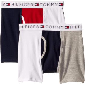 Tommy Hilfiger boys Boxer Brief Underwear(Grey/Navy Cb (2-pack))