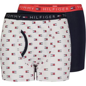 Tommy Hilfiger boys Boxer Brief Underwear(Mini Flag/Navy (2-pack))