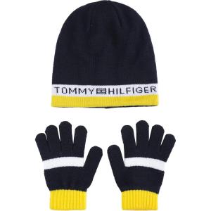Tommy Hilfiger boys Reversible Cold Weather Accessories Set(Yellow)