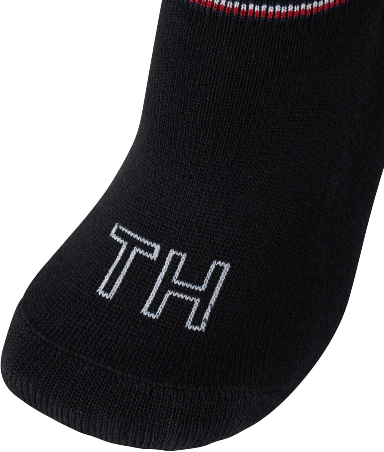 imageTommy Hilfiger Womens Liner Socks 12 Pack Cotton Blend Lightweight Performance No Show Shoe Sock Liners for WomenAll Black