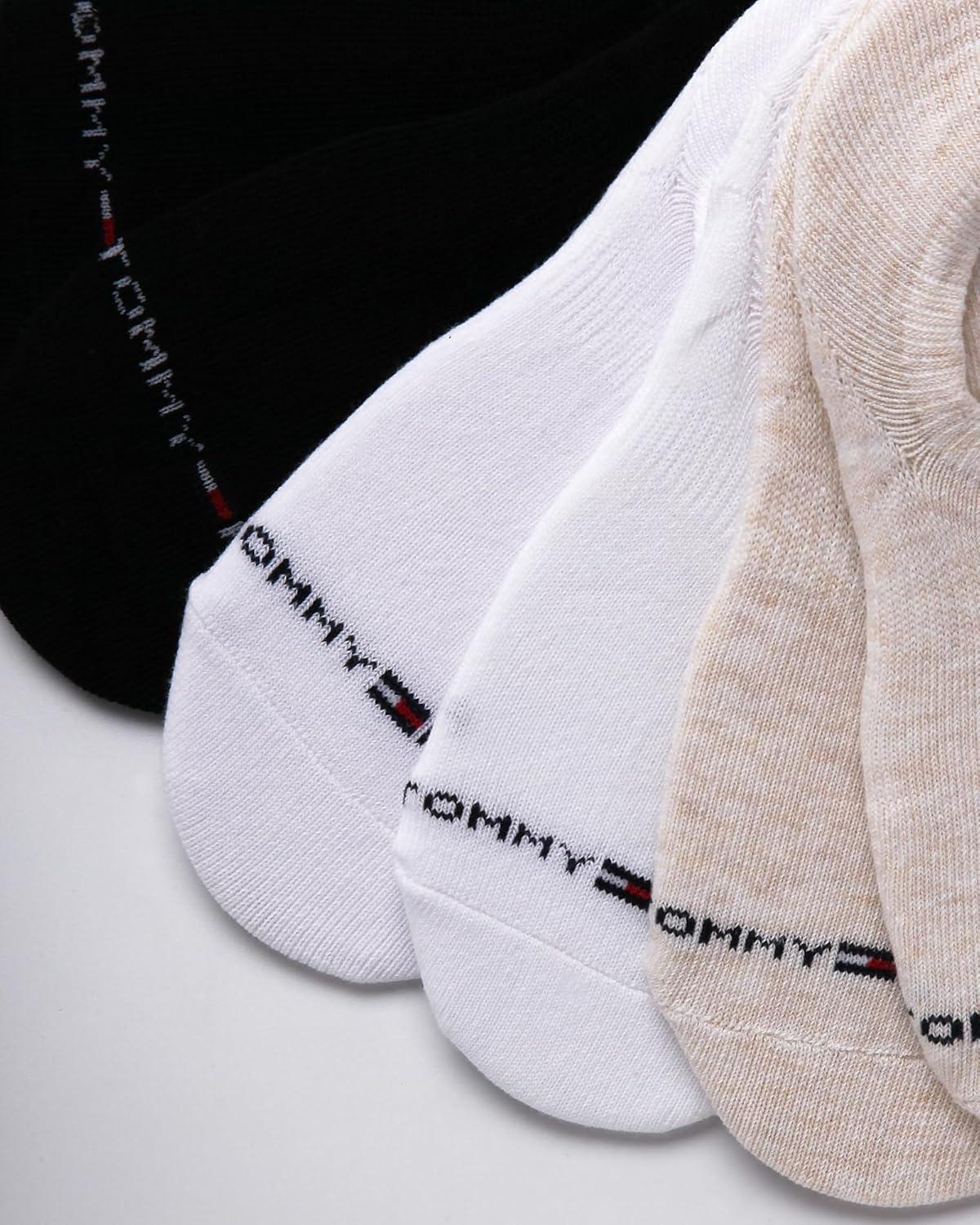 imageTommy Hilfiger Womens Liner Socks 12 Pack Cotton Blend Lightweight Performance No Show Shoe Sock Liners for WomenOatmeal Assorted