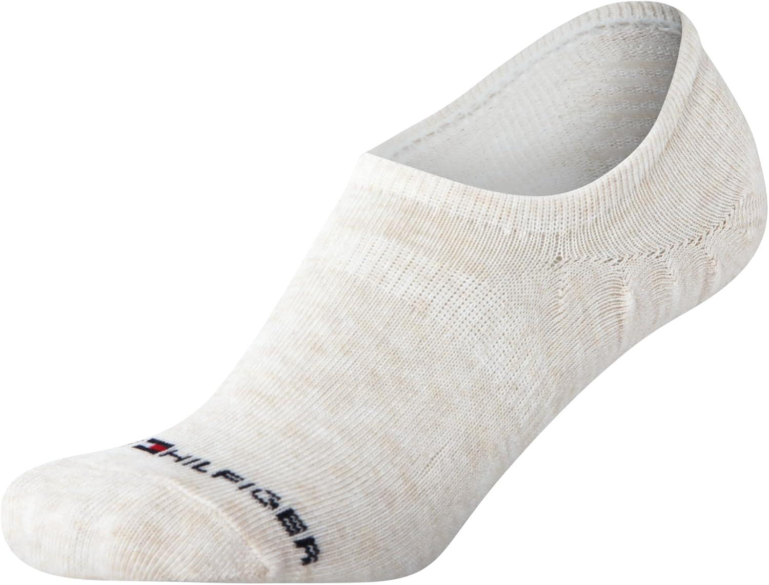 imageTommy Hilfiger Womens Liner Socks 12 Pack Cotton Blend Lightweight Performance No Show Shoe Sock Liners for WomenOatmeal Assorted