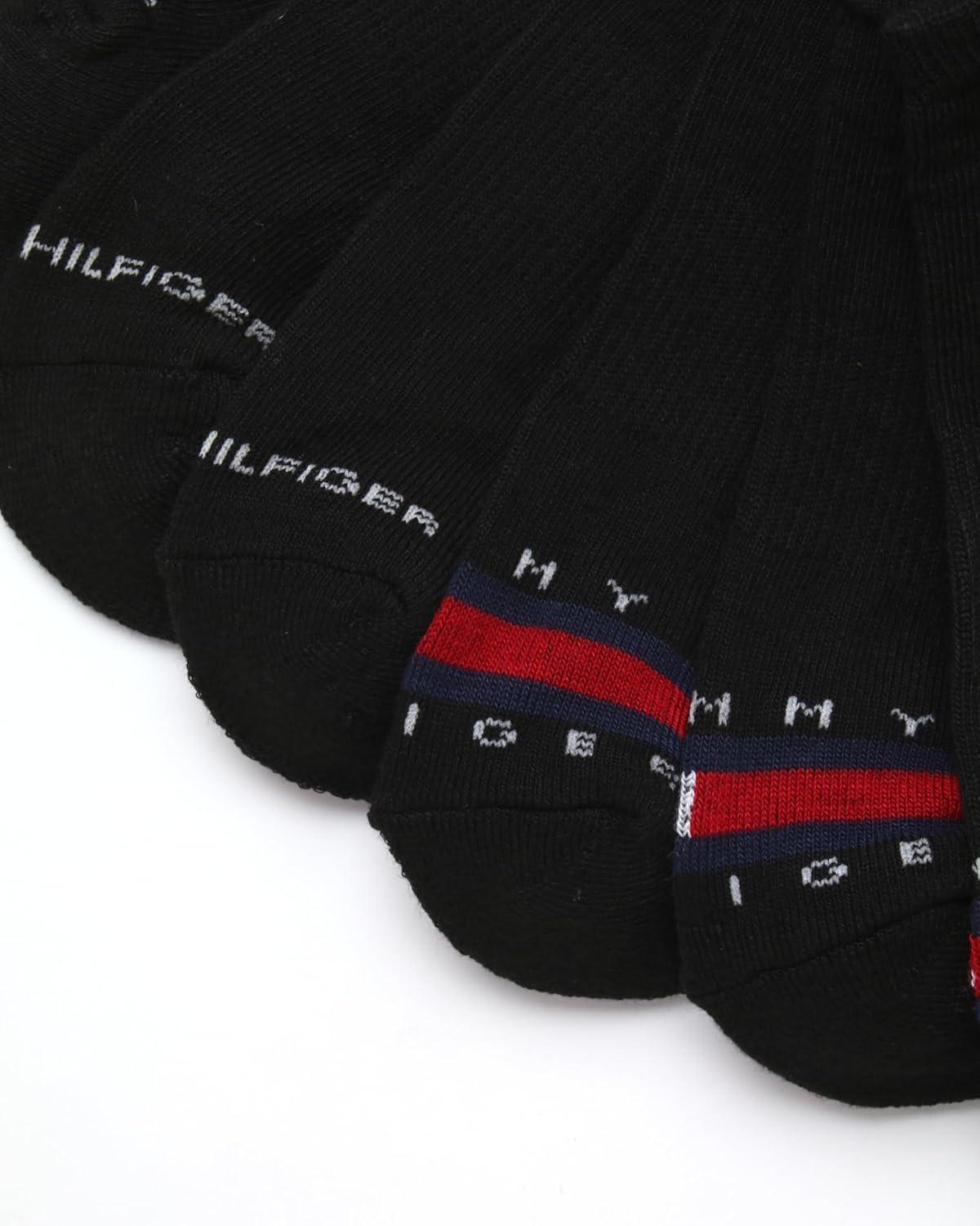 imageTommy Hilfiger Womens Low Cut Socks 6 Pack Performance Cushioned Comfort No Show Socks Athletic Socks for Women 410Black Multi