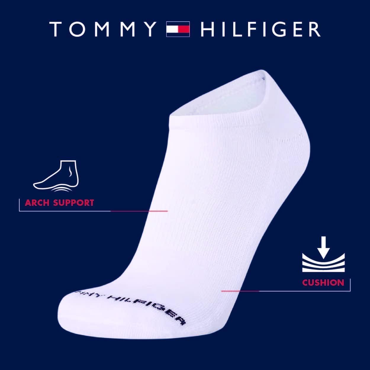 imageTommy Hilfiger Womens Low Cut Socks 6 Pack Performance Cushioned Comfort No Show Socks Athletic Socks for Women 410WhiteBlack