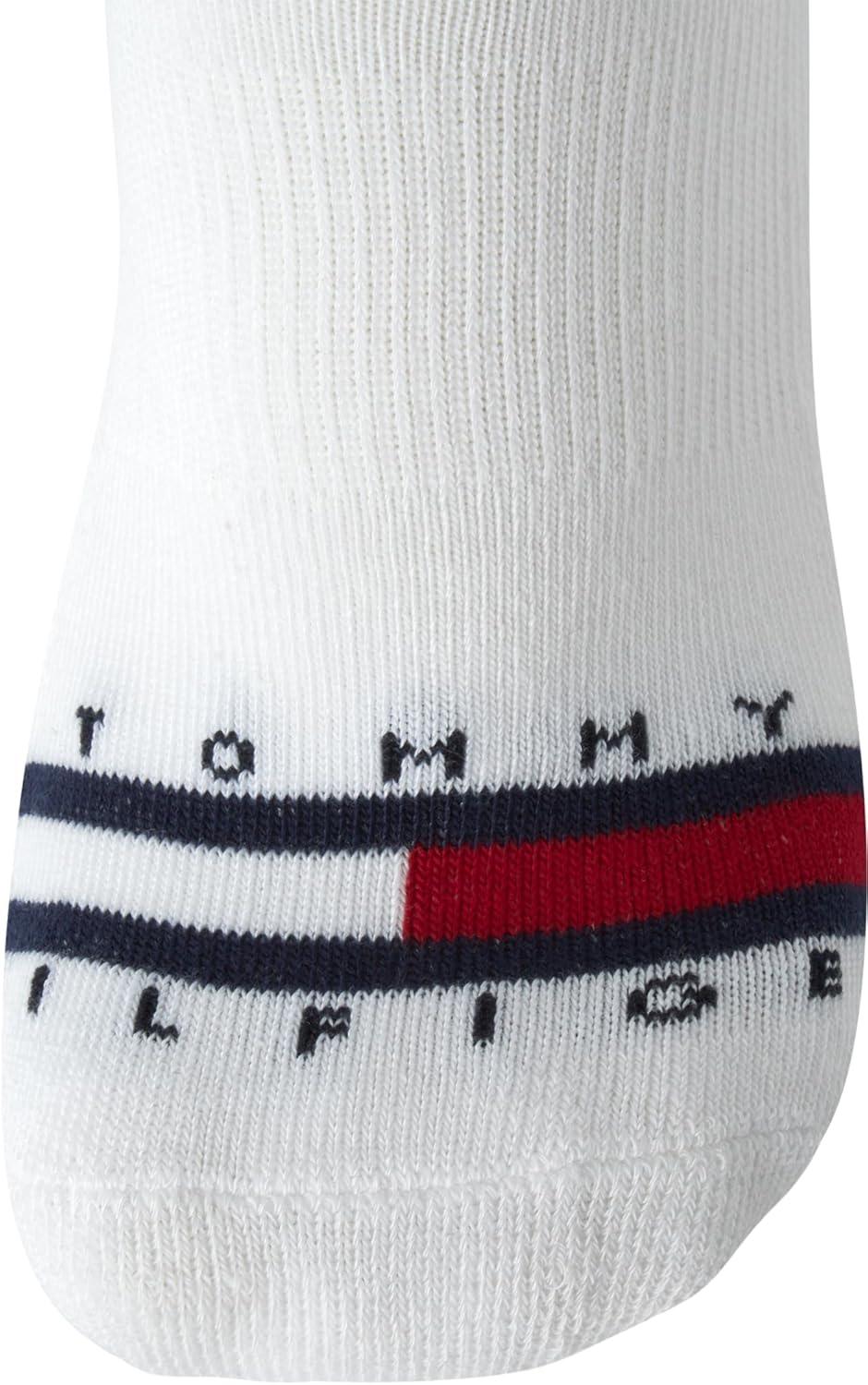 imageTommy Hilfiger Womens No Show Socks 12 Pack Lightweight Athletic Performance Cushioned Low Cut Running Socks for WomenBlueWhiteGrey