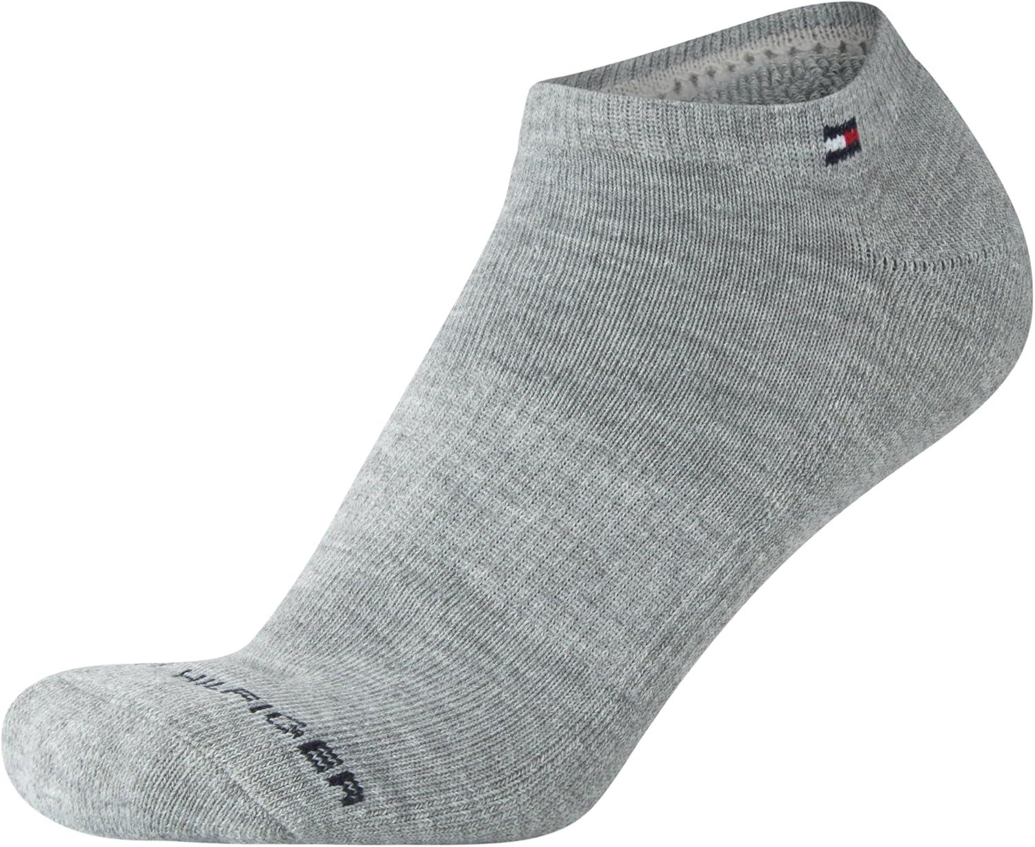 imageTommy Hilfiger Womens No Show Socks 12 Pack Lightweight Athletic Performance Cushioned Low Cut Running Socks for WomenBlueWhiteGrey