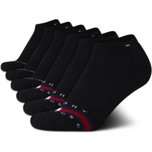 Tommy Hilfiger Women’s Low Cut Socks – 6 Pack Performance Cushioned Comfort No Show Socks – Athletic Socks for Women (4-10)(Black Multi)