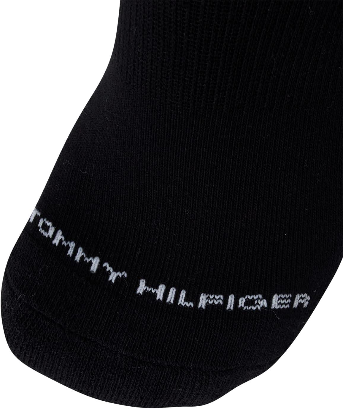 imageTommy Hilfiger Mens Crew Socks 12 Pack Cotton Blend Cushioned Athletic Performance Crew Length Running Socks for MenGrey Assorted