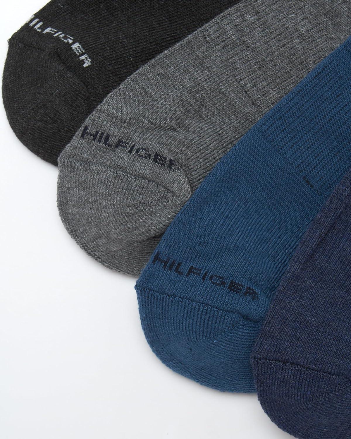 imageTommy Hilfiger Mens Socks Cushion Quarter Cut Ankle Socks 12 PackNavy Assorted