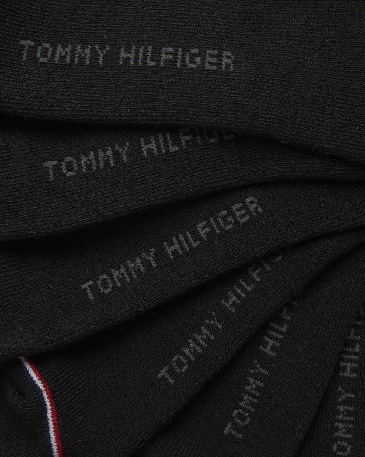 imageTommy Hilfiger Mens Socks Cushion Quarter Cut Ankle Socks 12 PackSolid Black