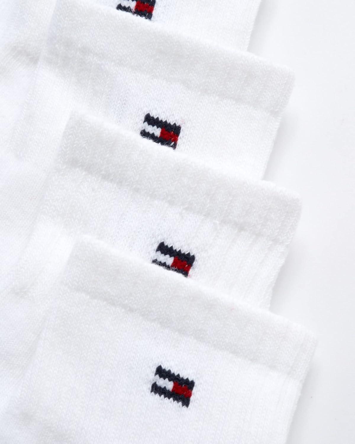 imageTommy Hilfiger Mens Socks Cushion Quarter Cut Ankle Socks 12 PackWhite