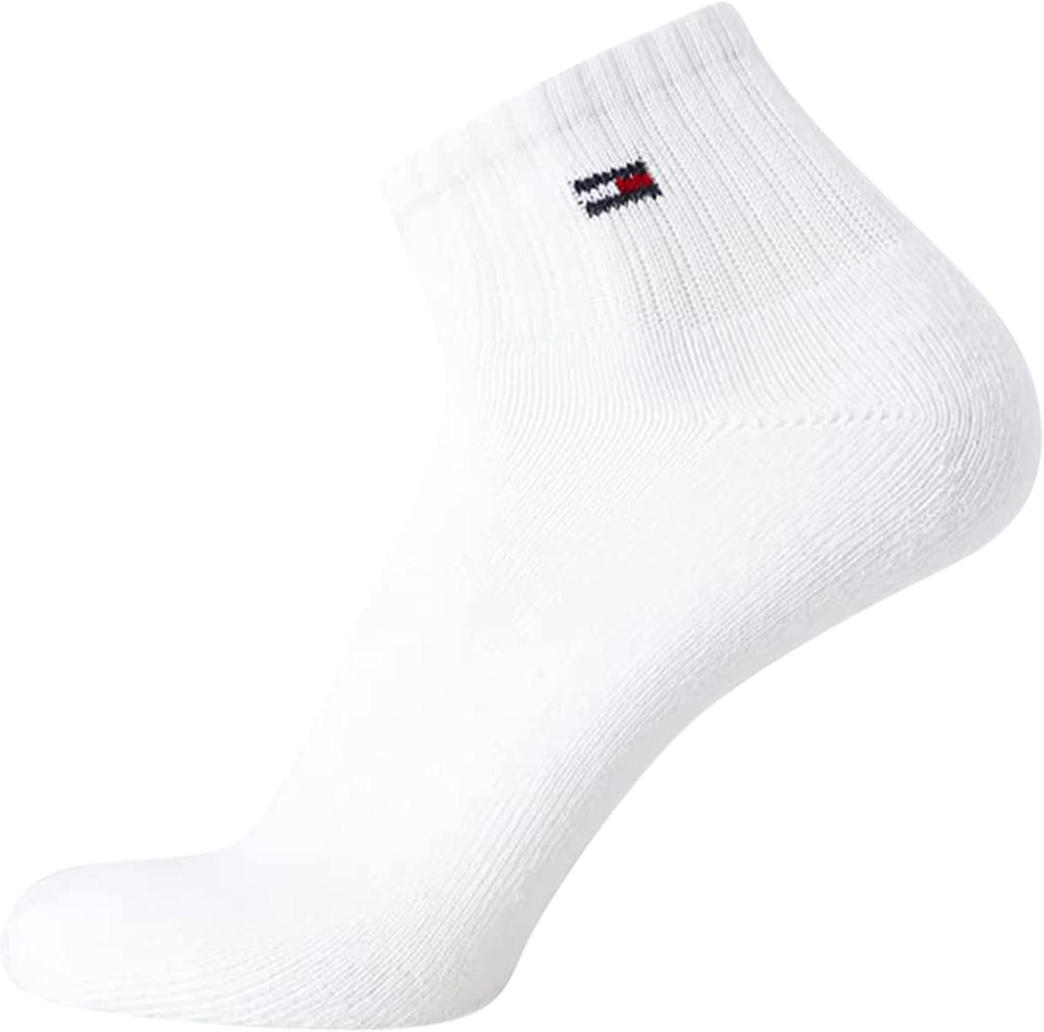 imageTommy Hilfiger Mens Socks Cushion Quarter Cut Ankle Socks 12 PackWhite