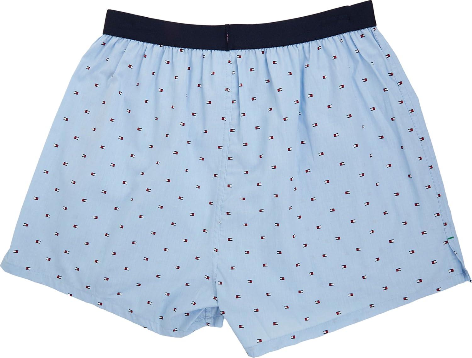 imageTommy Hilfiger Mens Underwear Woven Boxers Ice Small