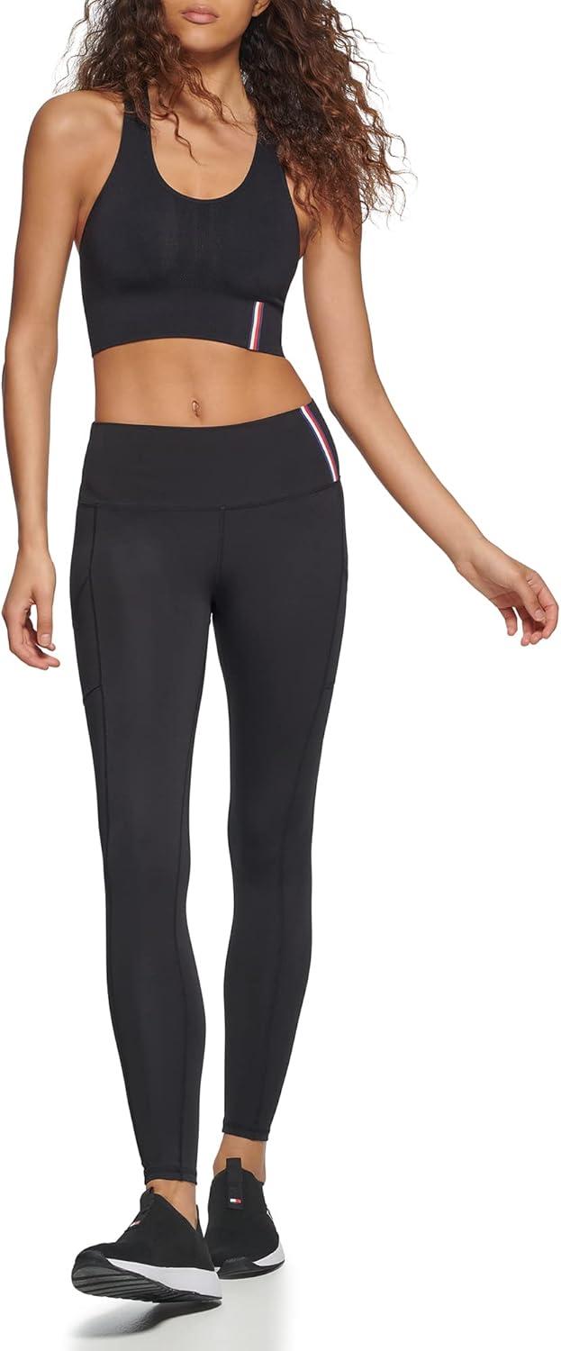 imageTommy Hilfiger Womens Racerback Performance Sports BraBlack