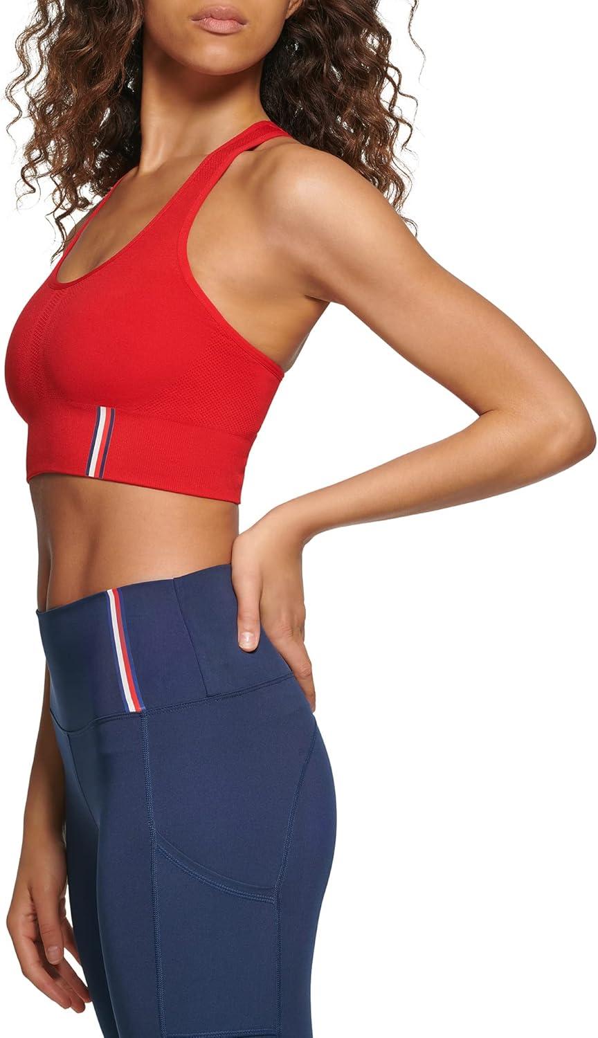 imageTommy Hilfiger Womens Racerback Performance Sports BraRich Red