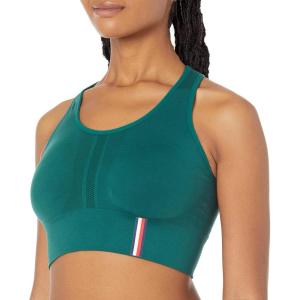 Tommy Hilfiger Womens Racerback Performance Sports Bra(Botanical)