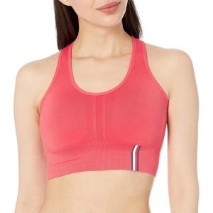 Tommy Hilfiger Womens Racerback Performance Sports Bra(Paradise Pink)