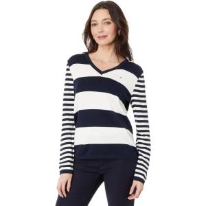 Tommy Hilfiger womens Addison-mini Repotr-prnt Rec Sm Nyln(Sky Captain Multi)