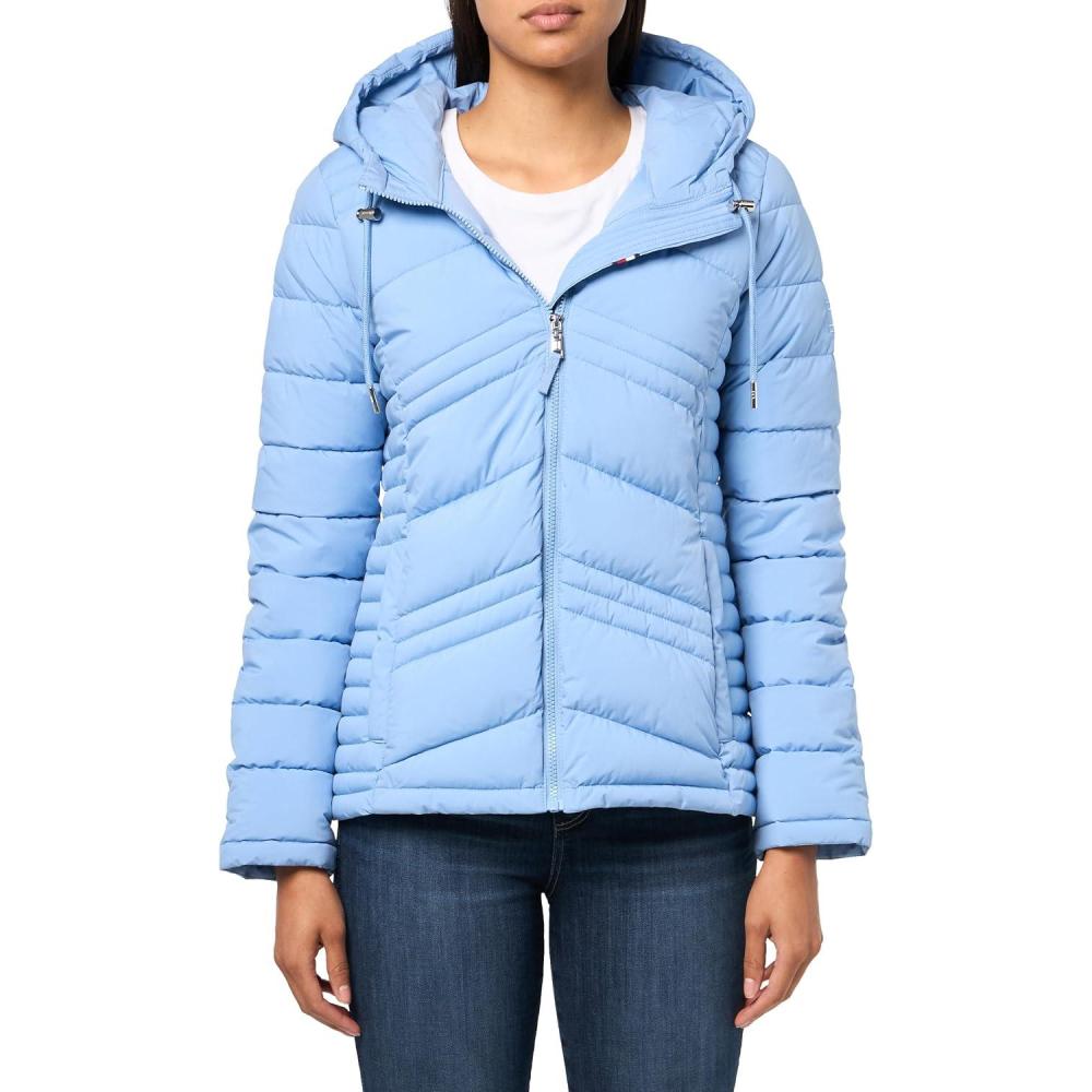 imageTommy Hilfiger Womens Essential Lightweight Packable Puffer JacketEndless Sky Multi