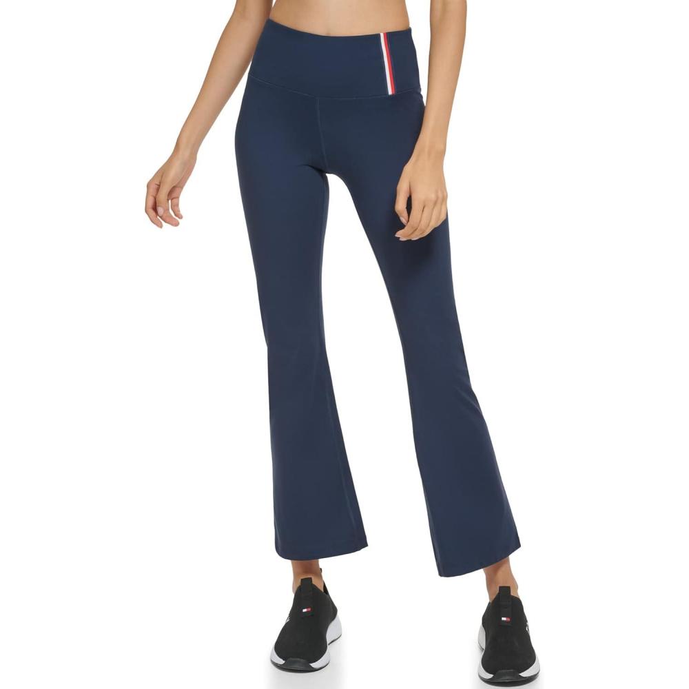 imageTommy Hilfiger Womens High Rise Wide Leg Yoga PantNavy