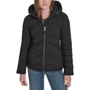 Tommy Hilfiger Womens Essential Lightweight Packable Puffer Jacket(Black)