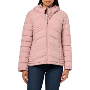 Tommy Hilfiger Womens Essential Lightweight Packable Puffer Jacket(Woodrose)