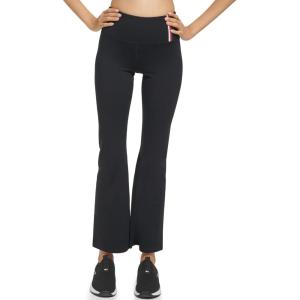 Tommy Hilfiger Womens High Rise Wide Leg Yoga Pant(Black)