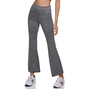 Tommy Hilfiger Womens High Rise Wide Leg Yoga Pant(Pearl Grey Combo)