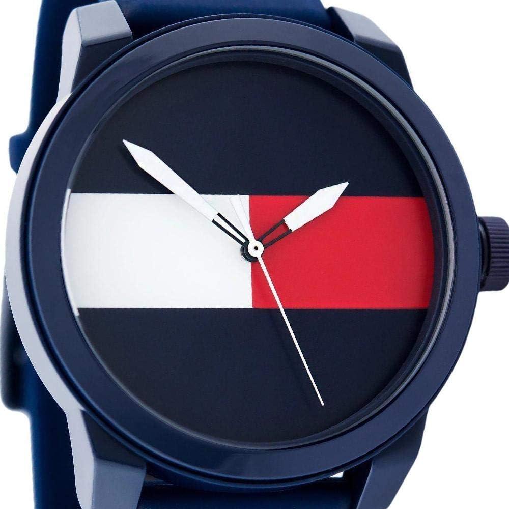 imageTommy Hilfiger Mens Quartz Plastic and Rubber Casual Watch ColorBlue Model 1791322