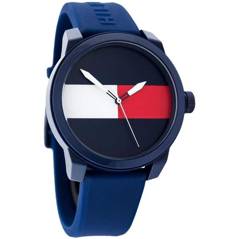 imageTommy Hilfiger Mens Quartz Plastic and Rubber Casual Watch ColorBlue Model 1791322