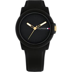 Tommy Hilfiger Sport Watch for Women – Casual 3H Wristwatch for Her – Silicone Strap – Water Resistant up to 3 ATM/30 Meters – Premium Fashion for Everyday Wear – 36mm(Black)