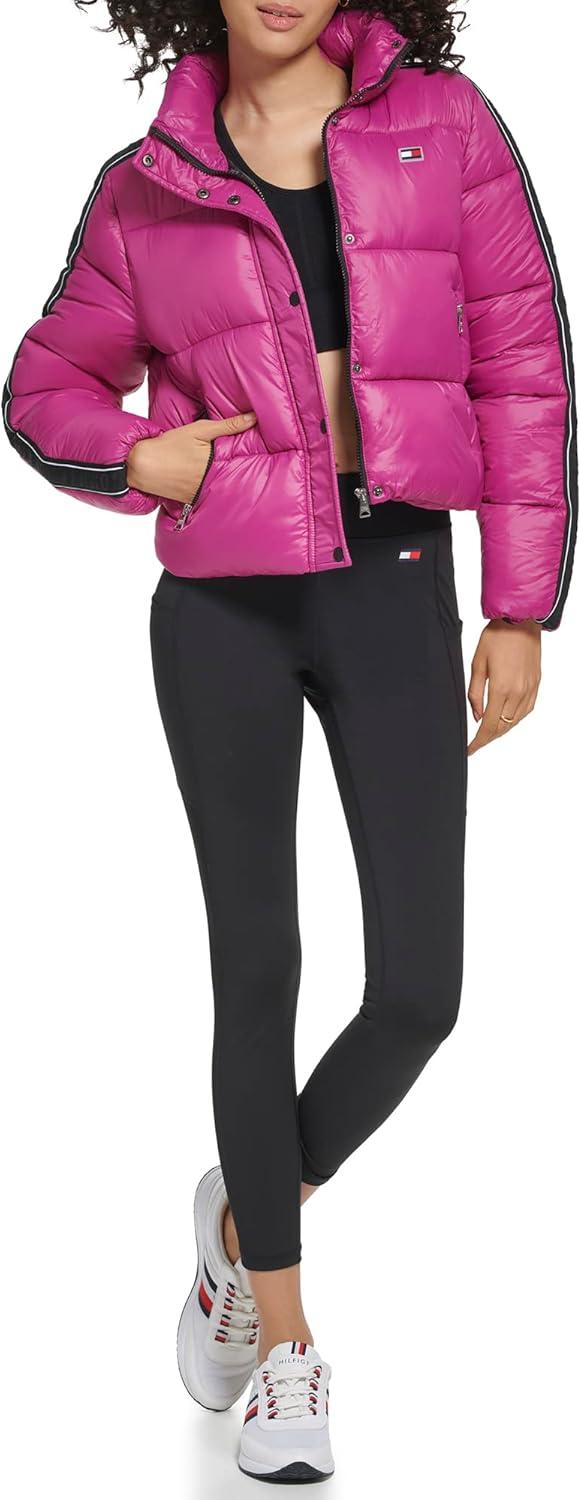 imageTommy Hilfiger Womens Croppped Puffer JacketDahlia