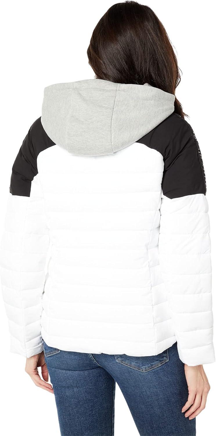 imageTommy Hilfiger womens Hooded Packable With LogoBright WhiteBlack