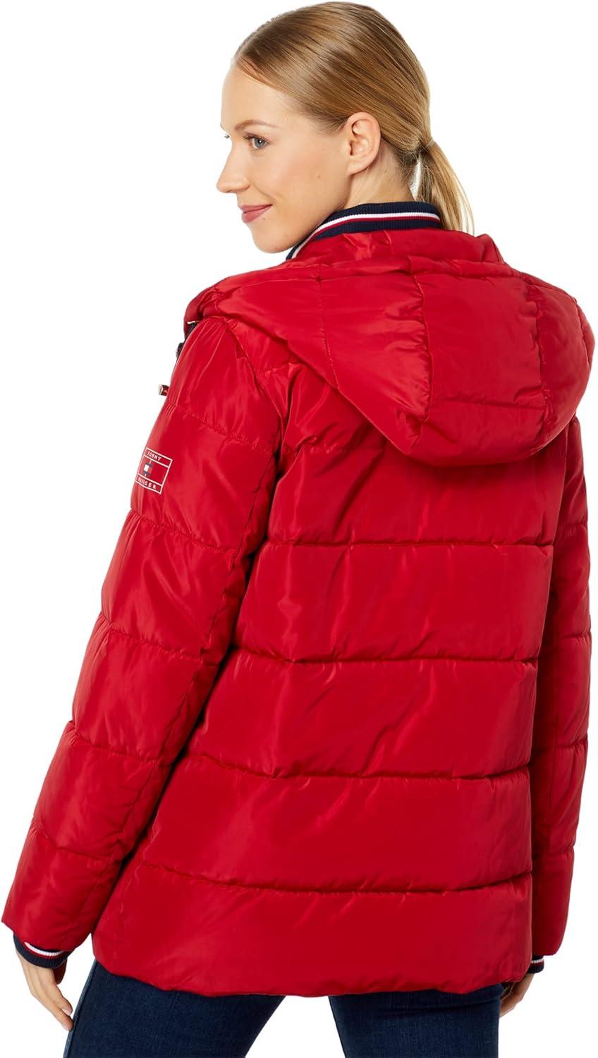 imageTommy Hilfiger womens Hooded Pffr WRb CllrChili Pepper