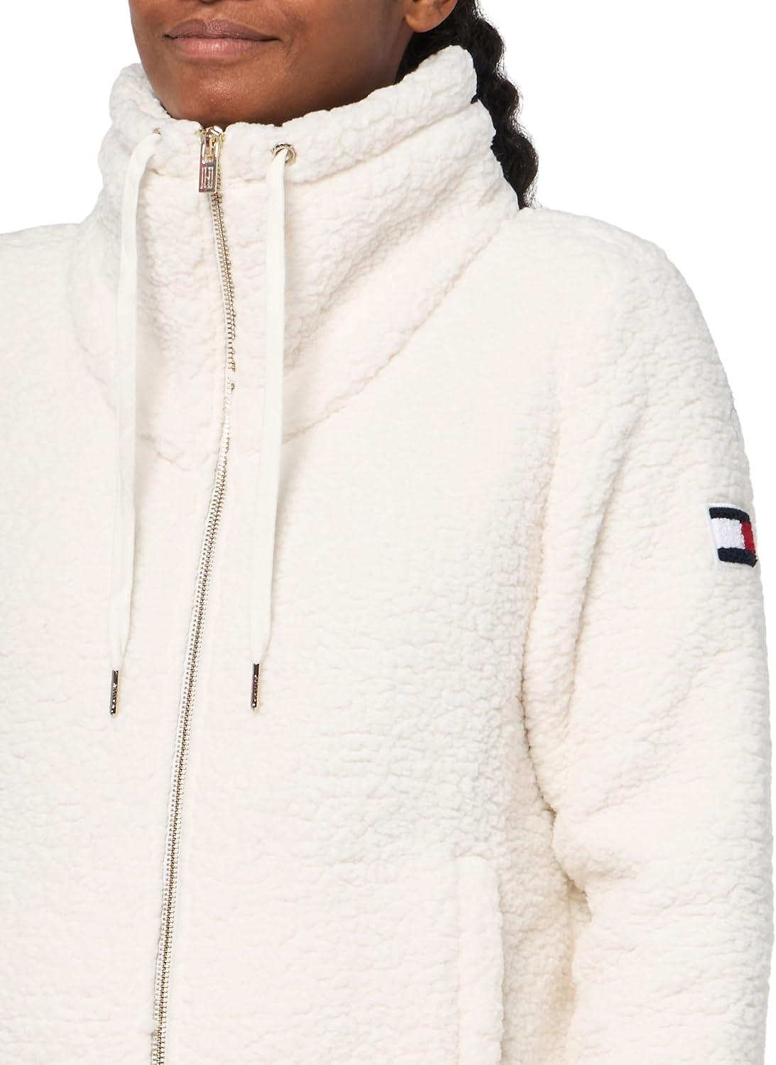 imageTommy Hilfiger womens Sherpa BomberSoft Ivory