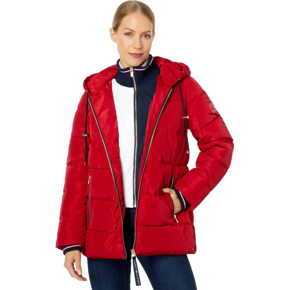 imageTommy Hilfiger womens Hooded Pffr WRb CllrChili Pepper