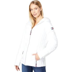 Tommy Hilfiger Women’s Hooded Packable Jacket(White)