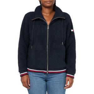Tommy Hilfiger womens Sherpa Bomber(Sky Captain)