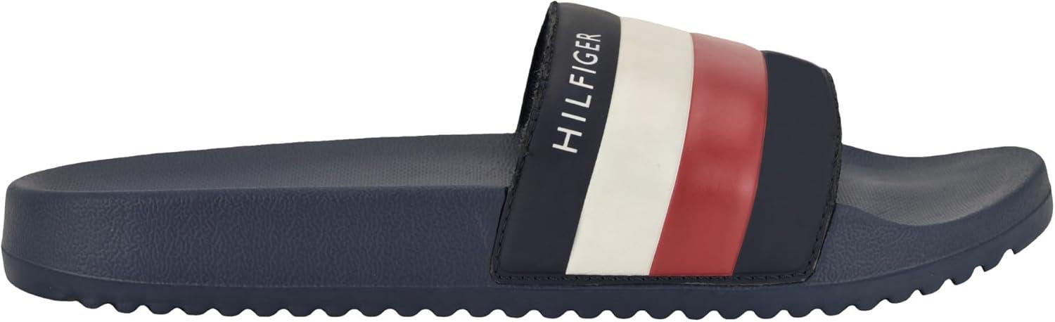 imageTommy Hilfiger Mens Rozi Slide SandalNavy Multi 433