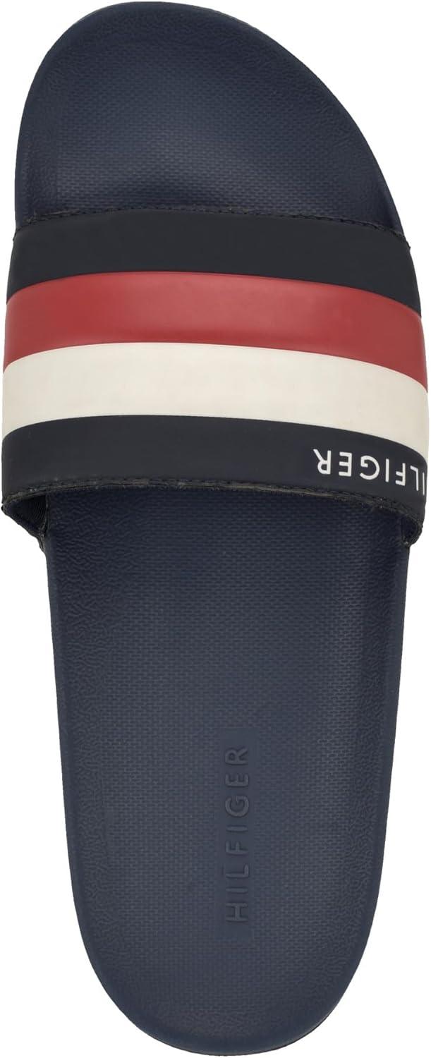 imageTommy Hilfiger Mens Rozi Slide SandalNavy Multi 433
