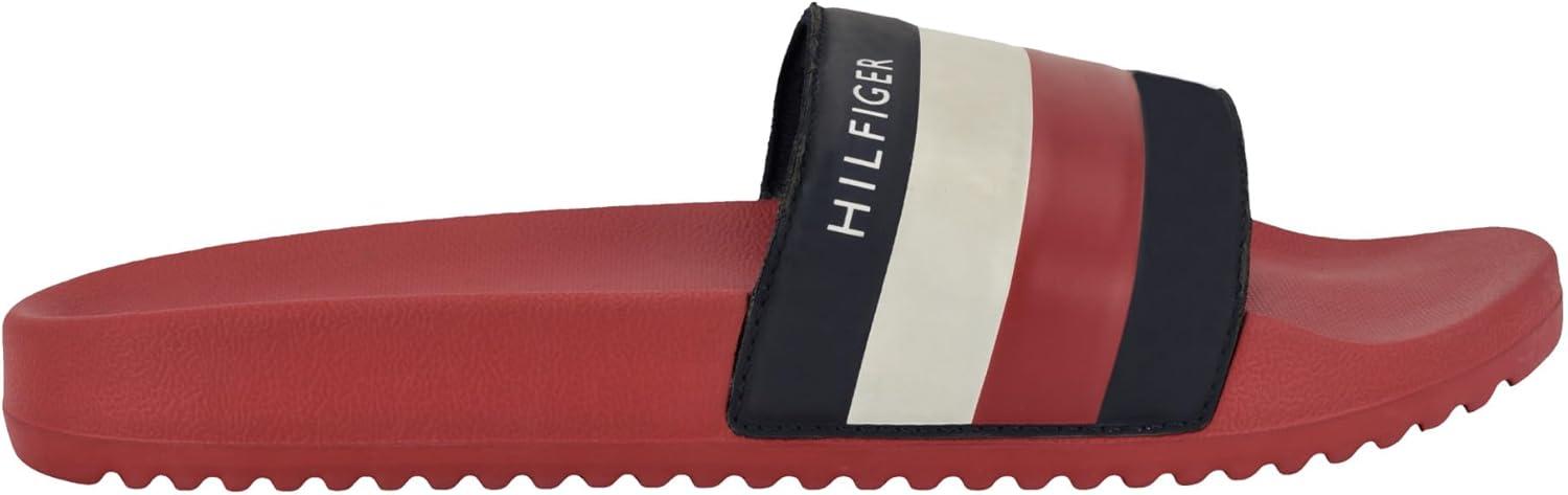 imageTommy Hilfiger Mens Rozi Slide SandalRed Multi 631