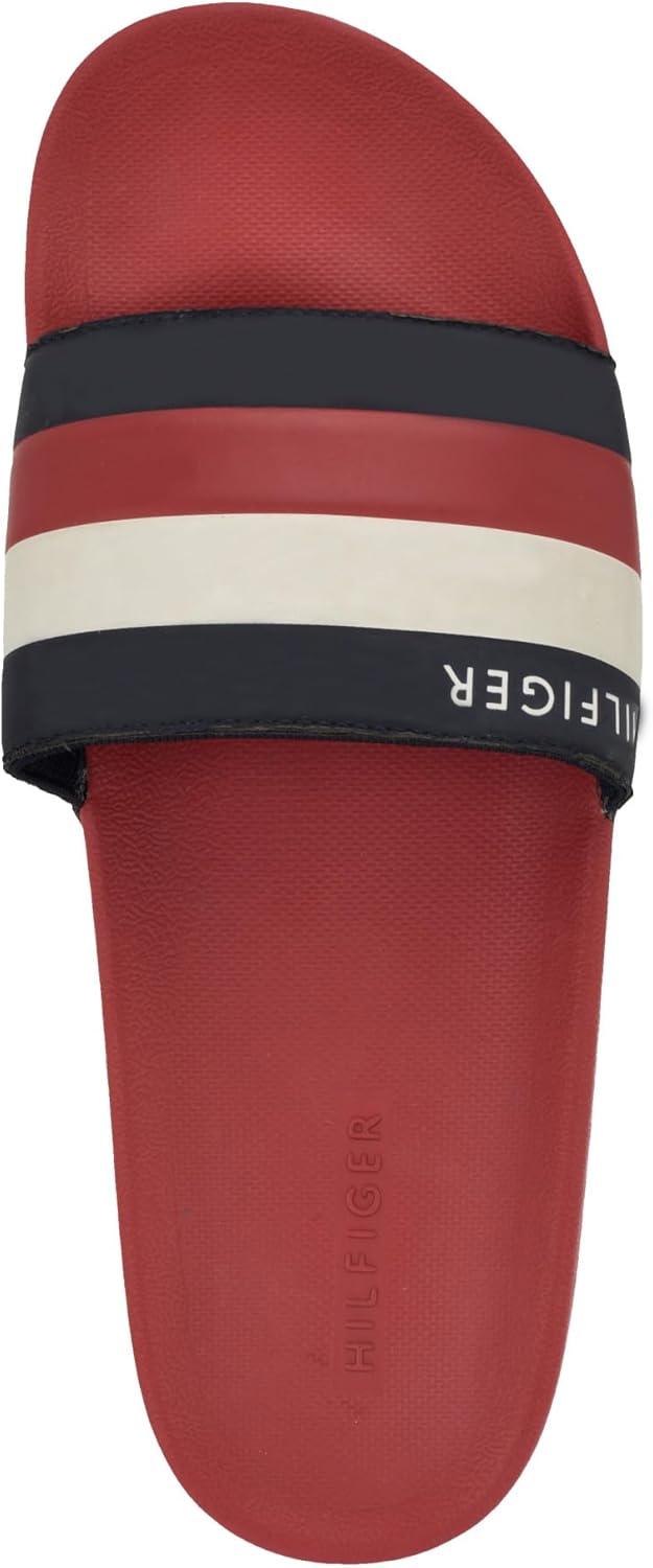 imageTommy Hilfiger Mens Rozi Slide SandalRed Multi 631