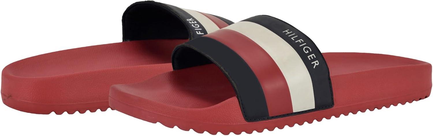 imageTommy Hilfiger Mens Rozi Slide SandalRed Multi 631