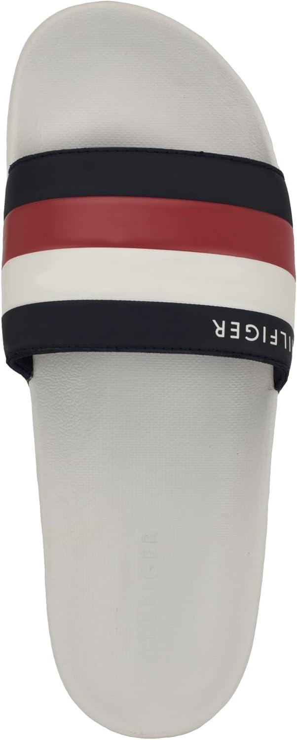 imageTommy Hilfiger Mens Rozi Slide SandalWhite Multi 164