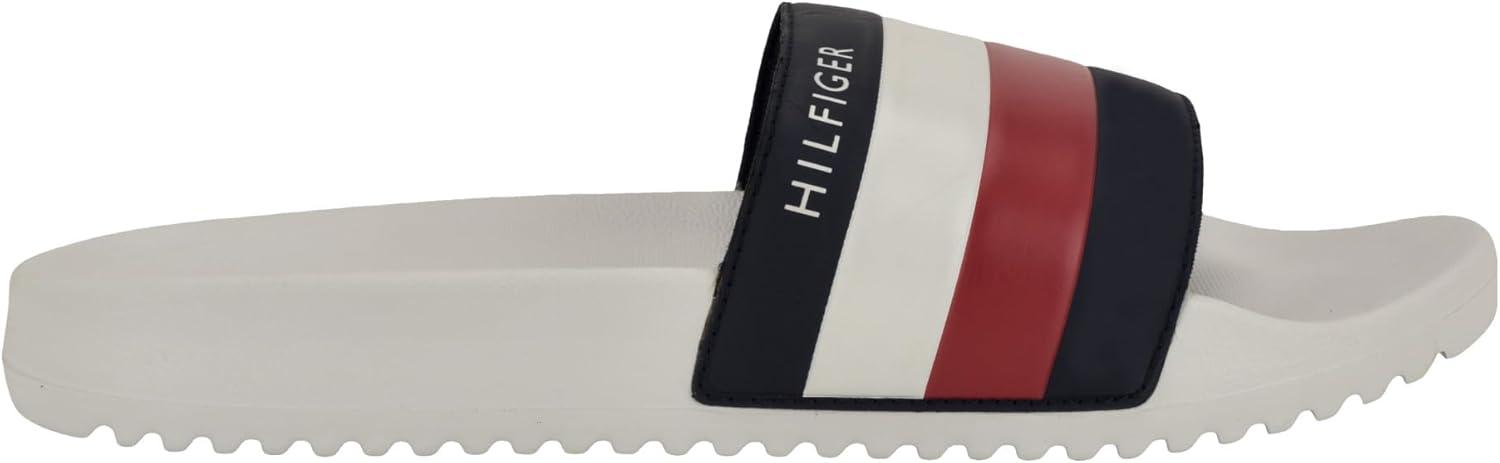imageTommy Hilfiger Mens Rozi Slide SandalWhite Multi 164