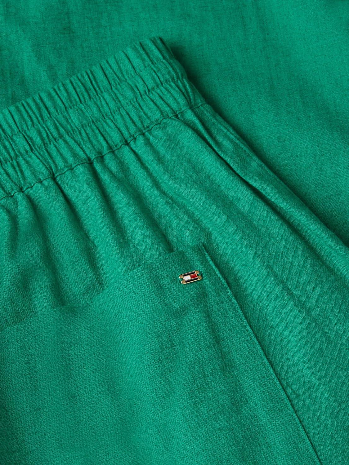imageTommy Hilfiger Womens Linen Pants Wide Leg Casual Pants with PocketsJade Wink